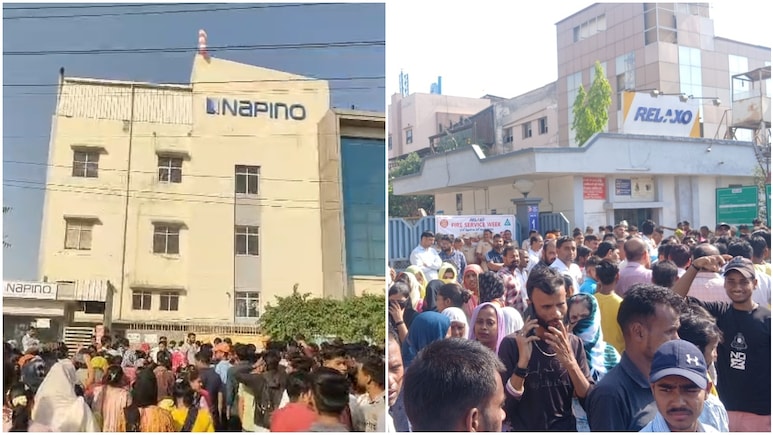 Bhiwadi Protest: भिवाड़ी में श्रमिकों के आंदोलन ने पकड़ा जोर! हजारों मजदूरों ने बंद किया काम; रिलैक्सो चौक पर किया चक्का काम