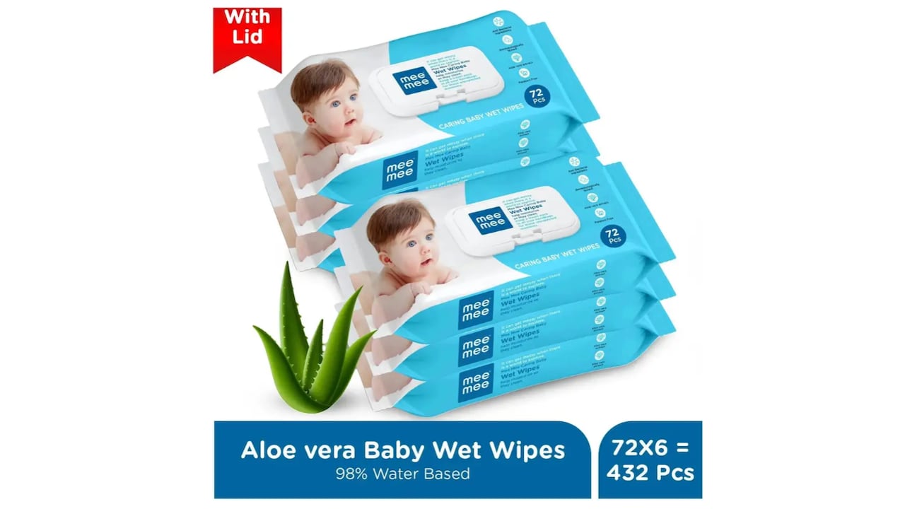 MeeMee Soft Cleansing Baby Wet Wipes with Lid