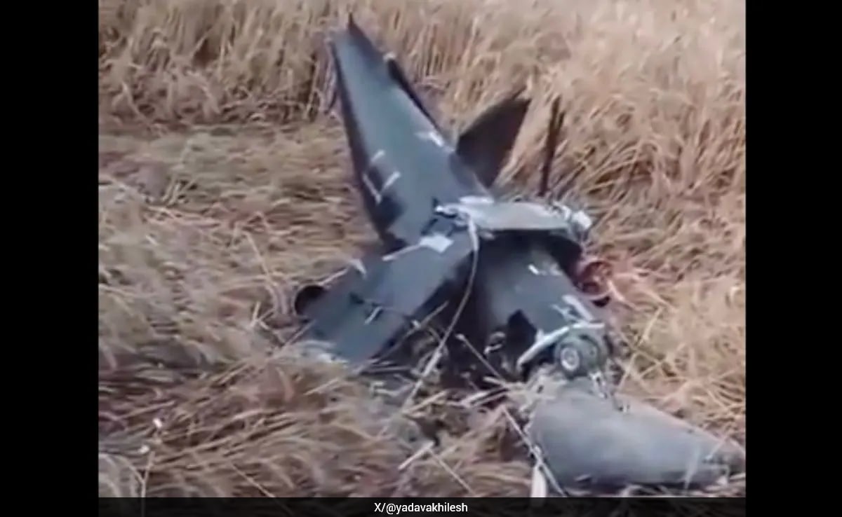 Unmanned Aerial Vehicle Crashes Into Field During Test Flight In UP's Etawah