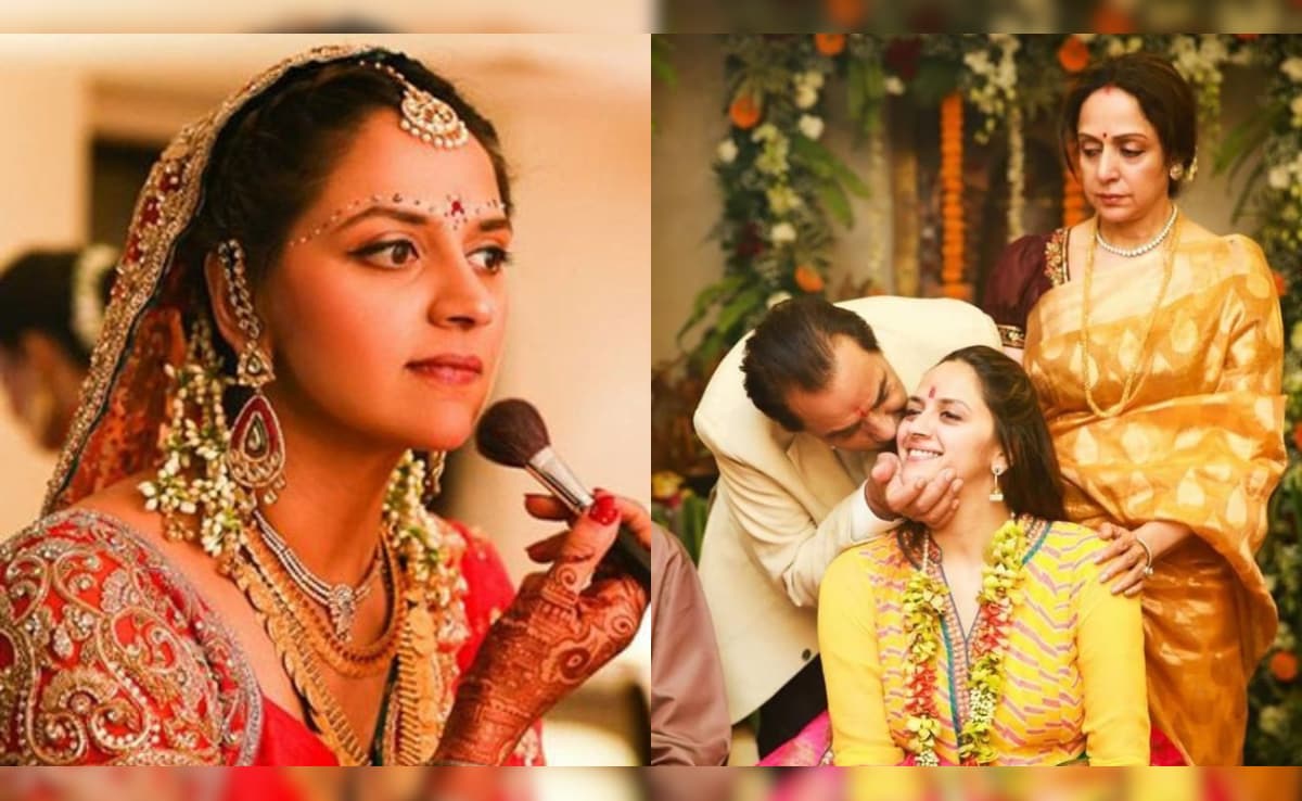 हेमा मालिनी के छोटे दामाद की 6 फोटो, फैंस को याद आए यंग ही-मैन, धर्मेंद्र की लाडली को ईशा देओल की शादी में हुआ था प्यार