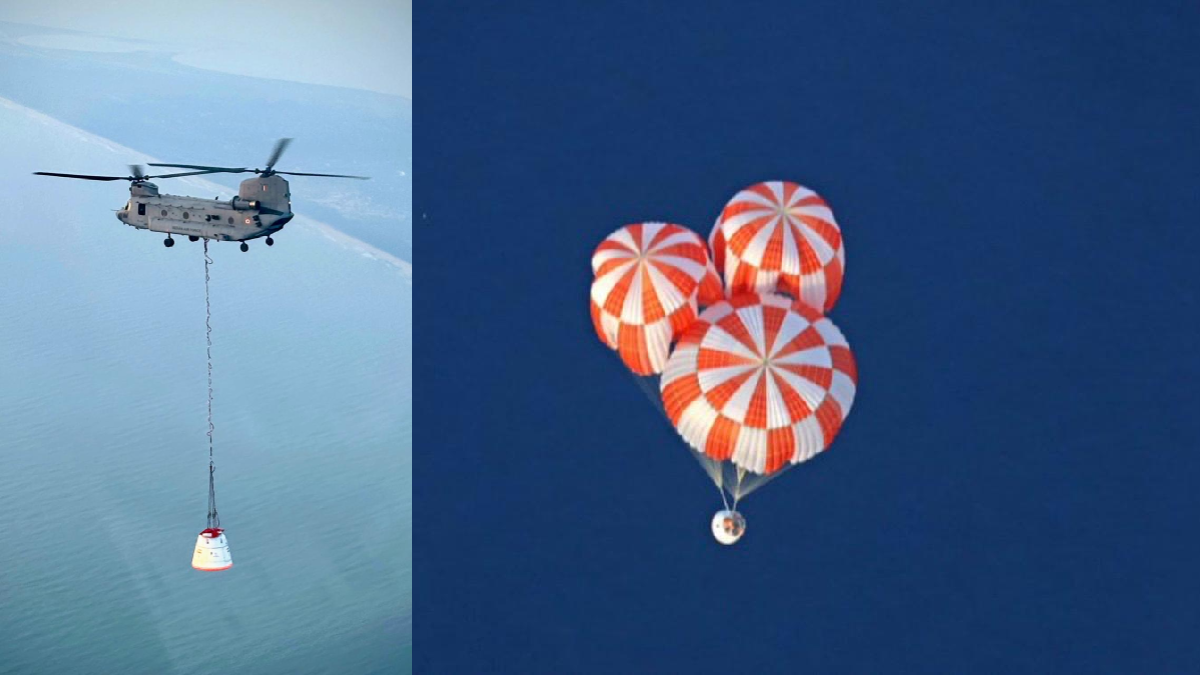 स्पेस से कैसे वापस आएंगे 'गगनयान' के अंतरिक्ष यात्री? भारतीय एयरफोर्स ने ISRO के साथ किया ट्रायल, VIDEO