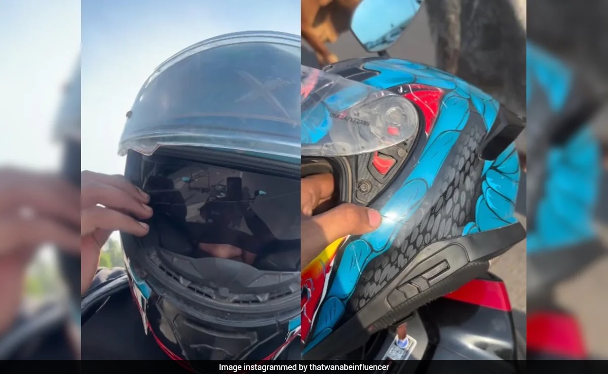 "God Saved Me": Biker Escapes Serious Injury As Chinese Manja Slices Through Helmet