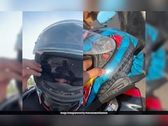 मौत को छूकर टक्क से वापस आया बाइकर, चाइनीज मांझे ने लोहे जैसा हेलमेट भी मक्खन की तरह चीर डाला!