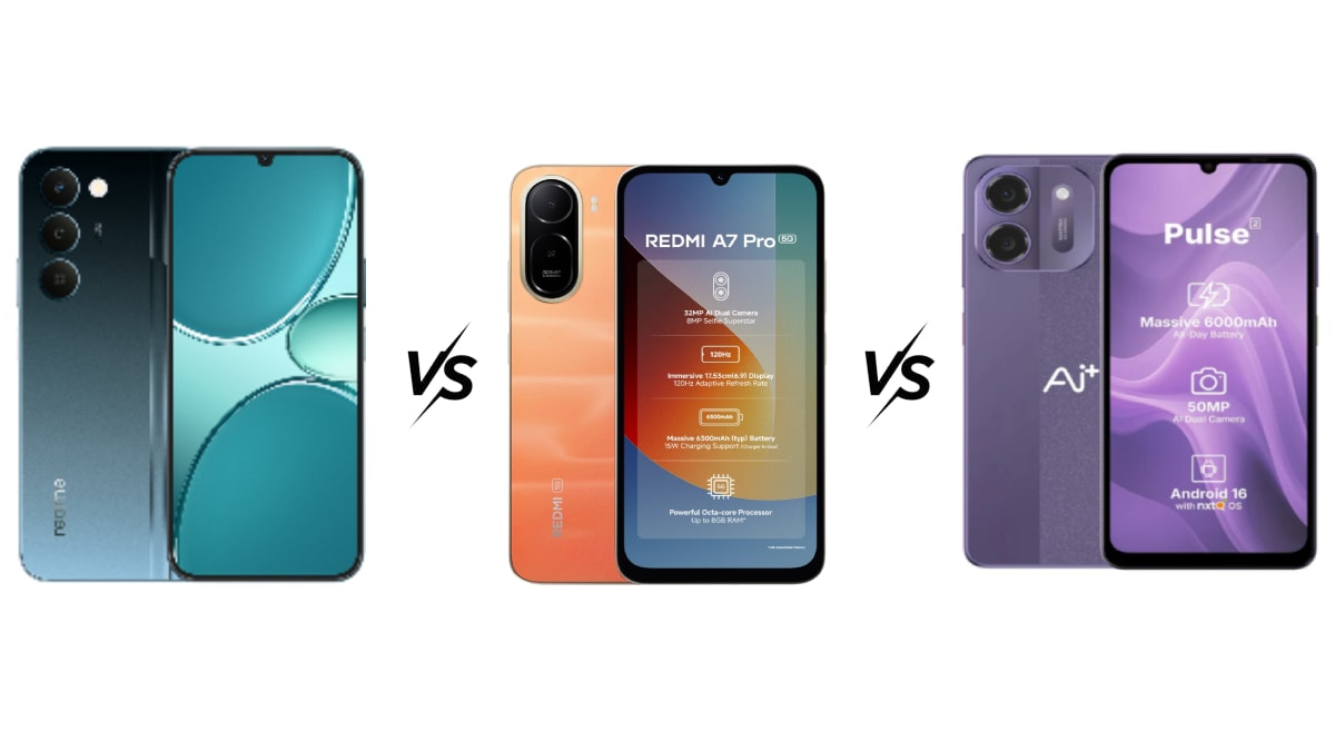 Realme Narzo 100 Lite 5G vs Xiaomi Redmi A7 Pro 5G Vs Ai Plus Pulse 2, बजट प्राइस में कौन से फोन में कितना दम!