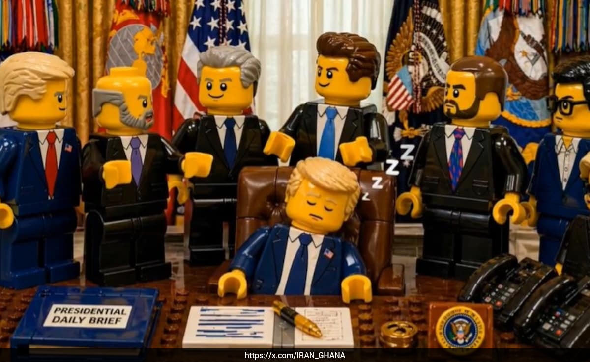 Trump Says He's Winning The War. Iran Fires Back With Lego-Style AI Memes