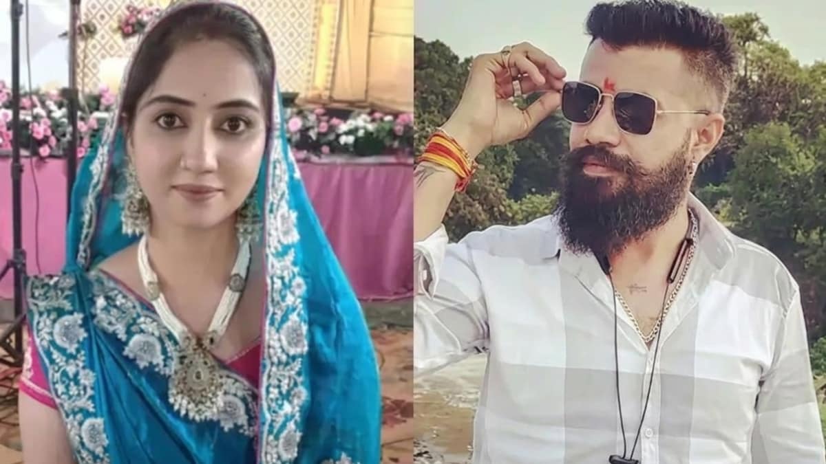 आरोपी पत्नी प्रियंका और उसका प्रेमी कमलेश.