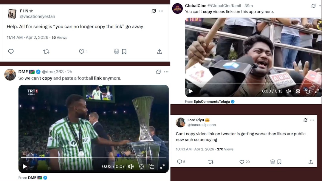 Video Links Can't Be Copied On X? Misleading Claim Goes Viral — Here's The Truth
