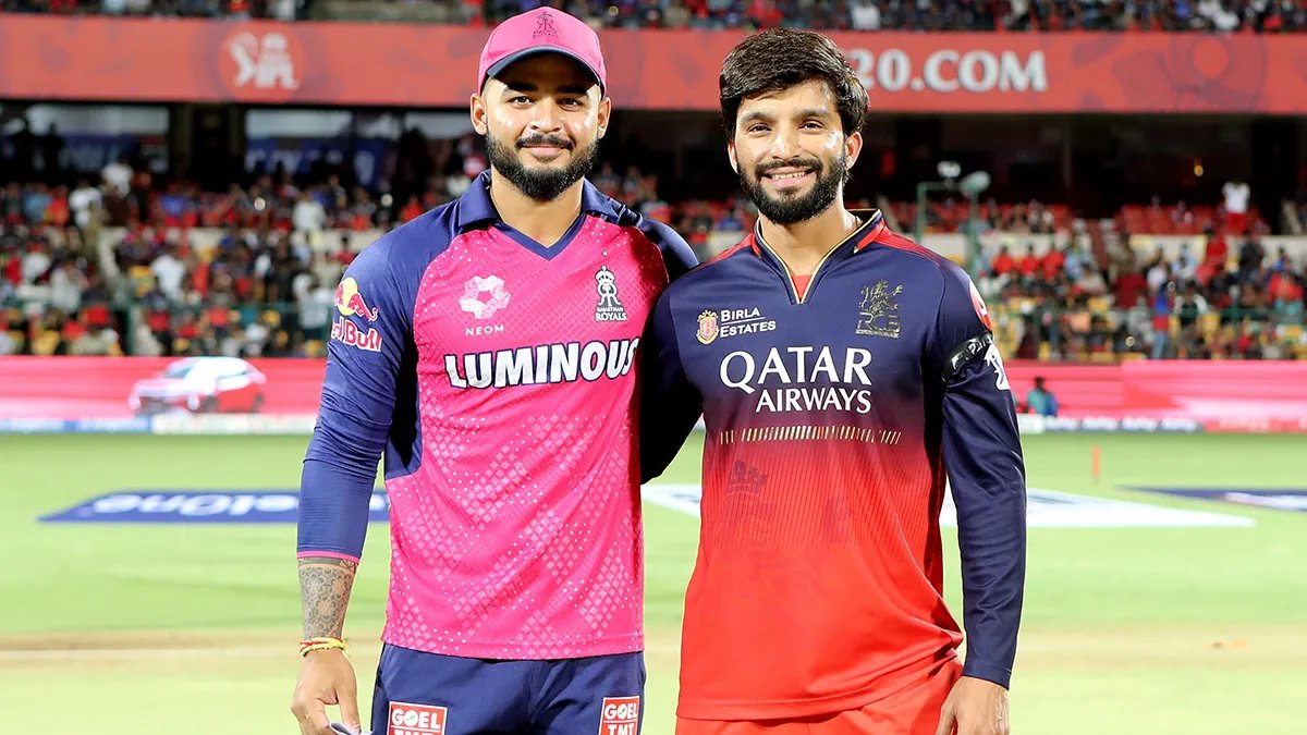 RR vs RCB LIVE Score: मैच में फिर हुई बारिश ने की एंट्री, राजस्थान ने टॉस जीत चुनी फील्डिंग