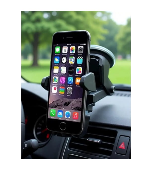 Click here to buy: HIFY Car Mobile Holder for Windshield, Dashboard (Black)