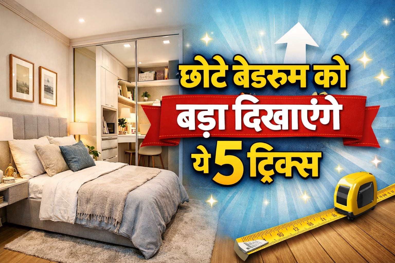 Home Decor: छोटा बेडरूम भी दिखेगा महल जैसा बड़ा, जानिए लग्जरी लुक के लिए ये आसान टिप्स