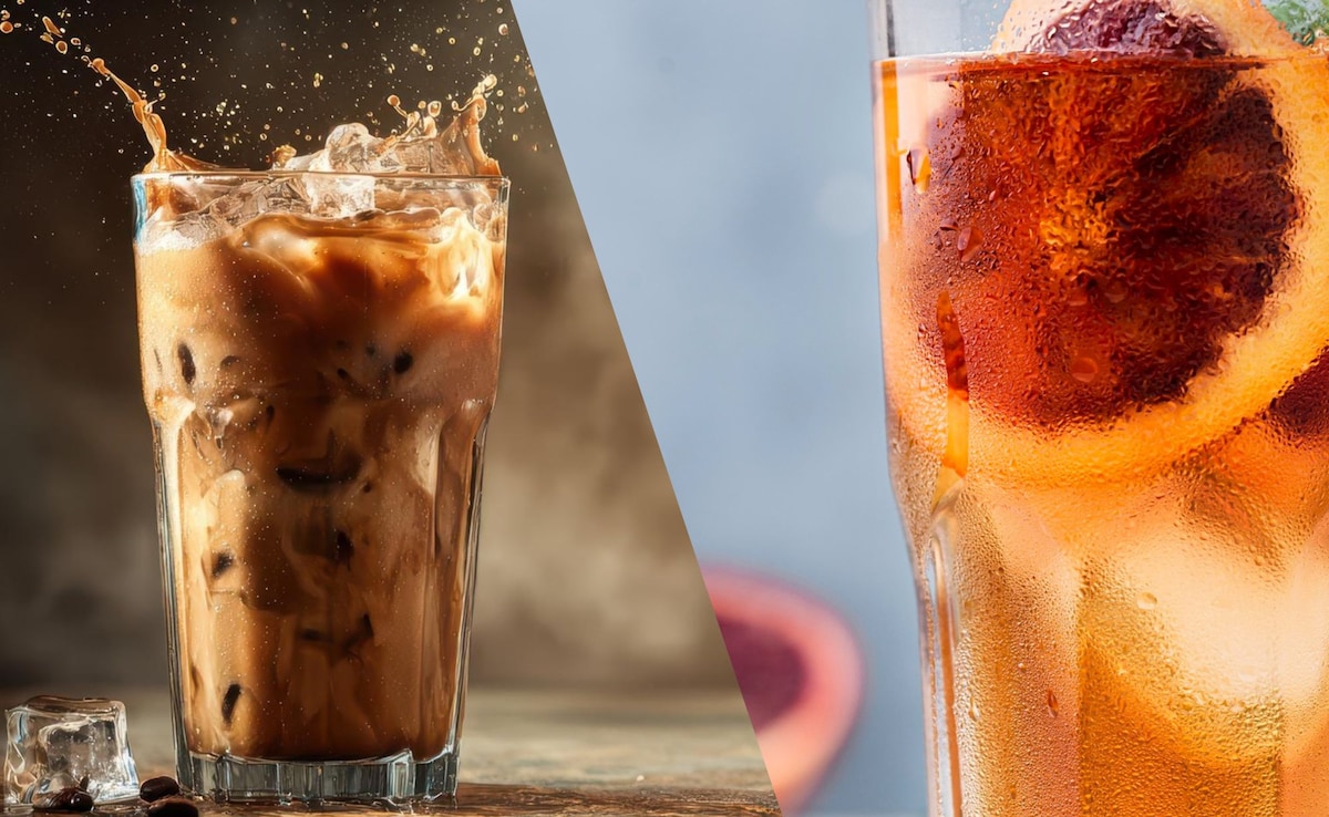 Iced coffee and iced tea