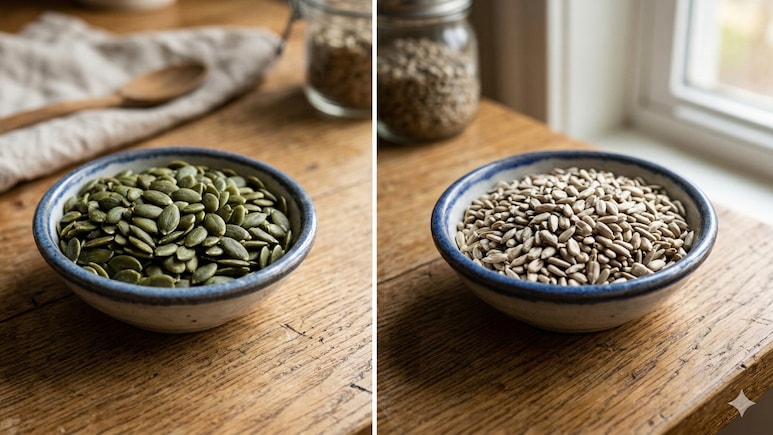 Pumpkin Seeds vs Sunflower Seeds: Which Is A Better Source Of Fibre, Magnesium And Protein?