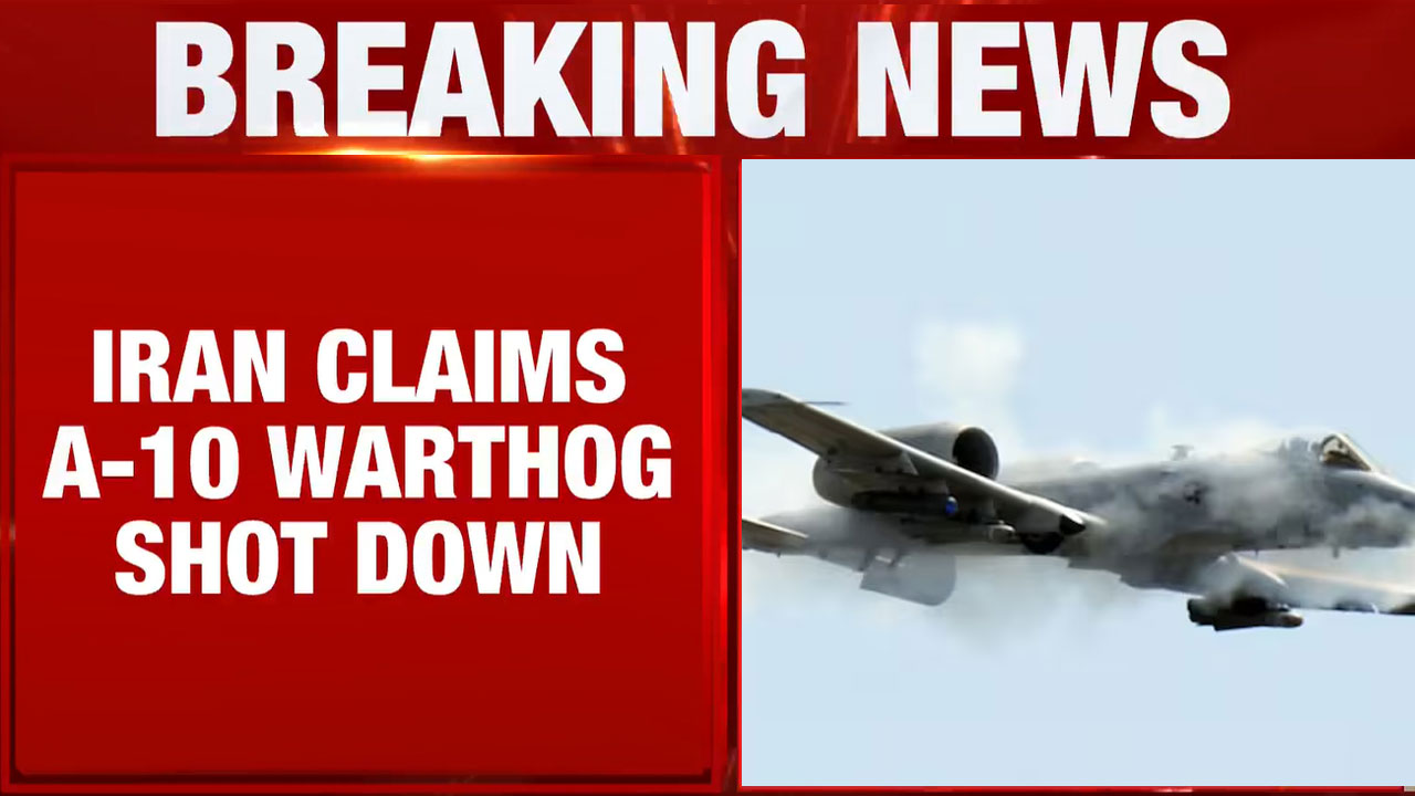 Iran Says It Downed US A-10 Warthog Fighter Jet Near Strait Of Hormuz