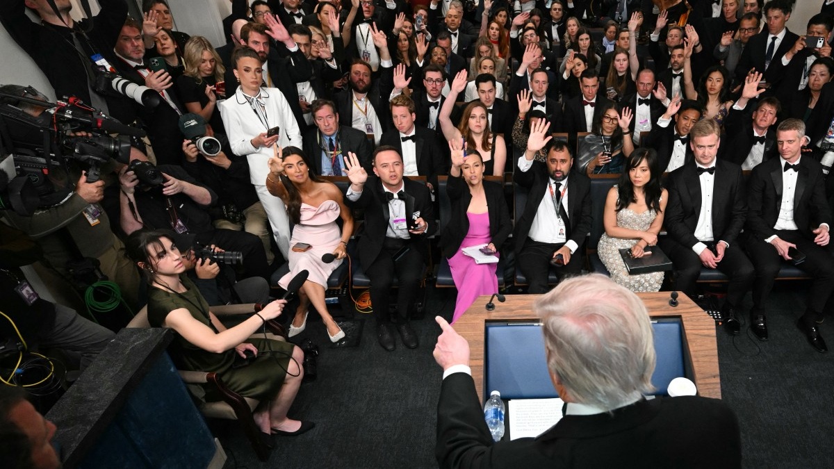 Trump Was Going To "Rip It" With Media, Then Literal Shots Were Fired