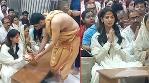 Actor Sonal Chauhan Attends Bhasm Aarti At Mahakaleshwar Temple