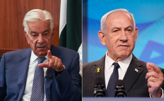 "Burn In Hell": Khawaja Asif Calls Israel "Cancerous", Netanyahu Replies