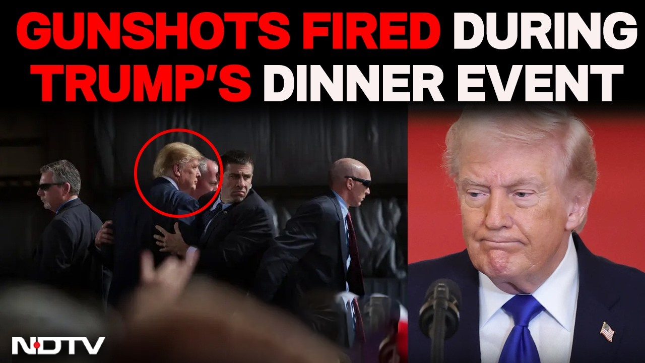 Trump Evacuated As Shots Fired At White House Dinner, Shooter Arrested