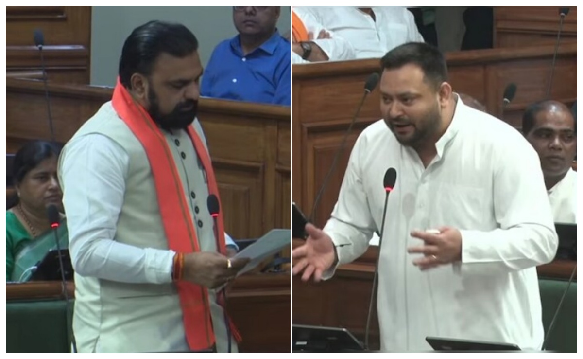 सम्राट चौधरी पगड़ी संभालें, उस पर विजय सिन्हा की नज़र... बिहार विधानसभा में तेजस्वी यादव का तंज