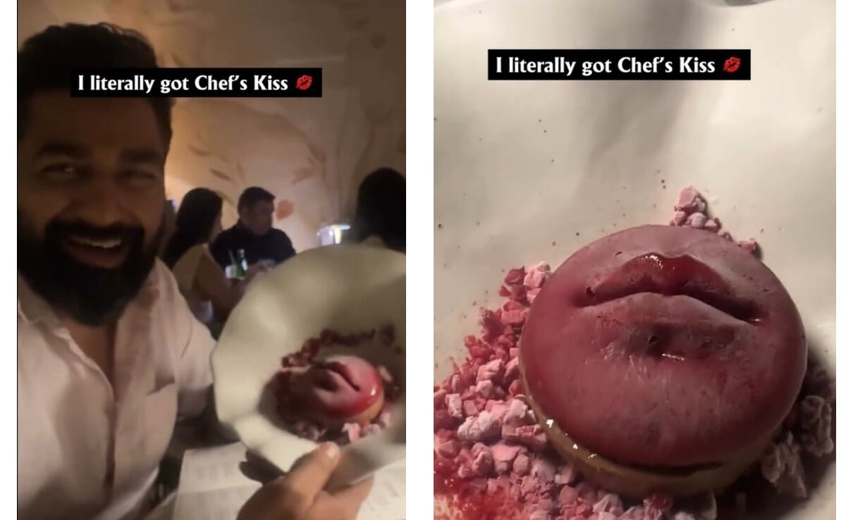 मेन्यू कार्ड का सबसे अतरंगी आइटम! जब प्लेट में सजकर आए गुलाबी होंठ, देखें वायरल वीडियो