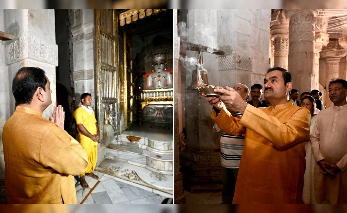 Gautam Adani Offers Prayers At Taranga Jain Temple On Akshaya Tritiya
