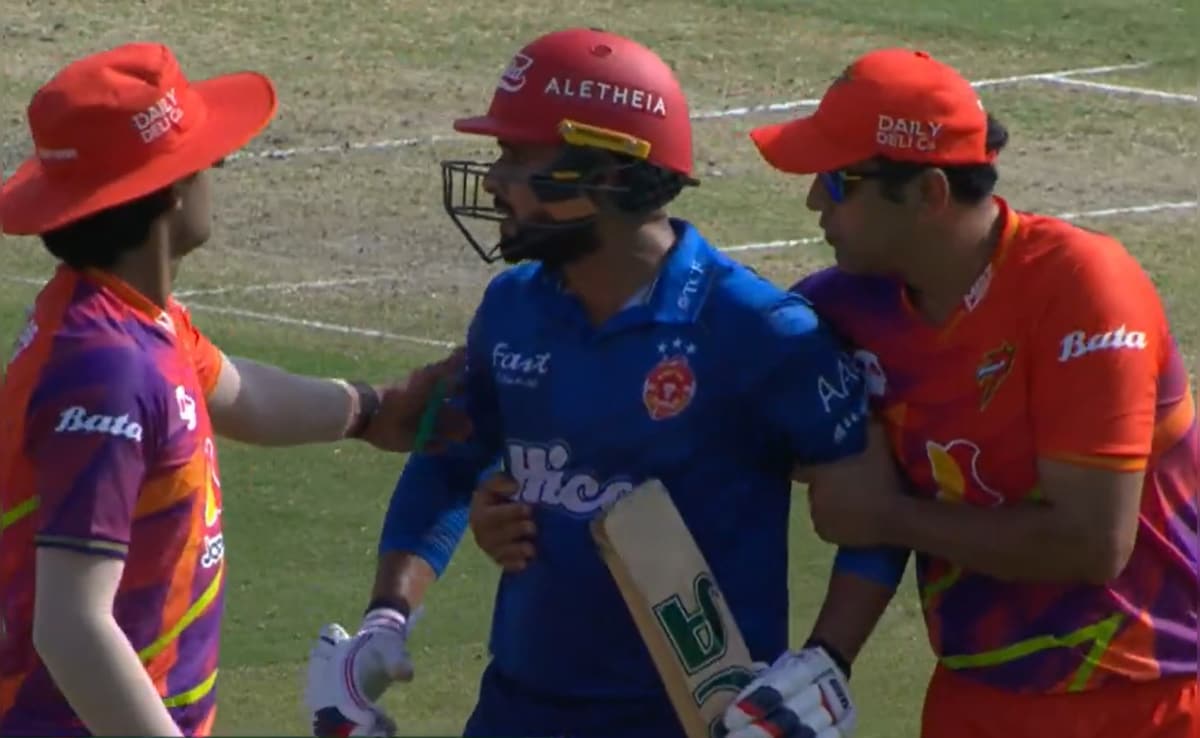 चल हट..., मोहम्मद आमिर ने दी गाली, तो बल्ला लेकर पीछे दौड़े राणा, अखाड़ा बना मैदान, VIDEO