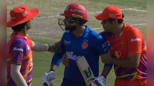 'चल हट...', मोहम्मद आमिर ने दी गाली, तो बल्ला लेकर पीछे दौड़े राणा, अखाड़ा बना मैदान, VIDEO