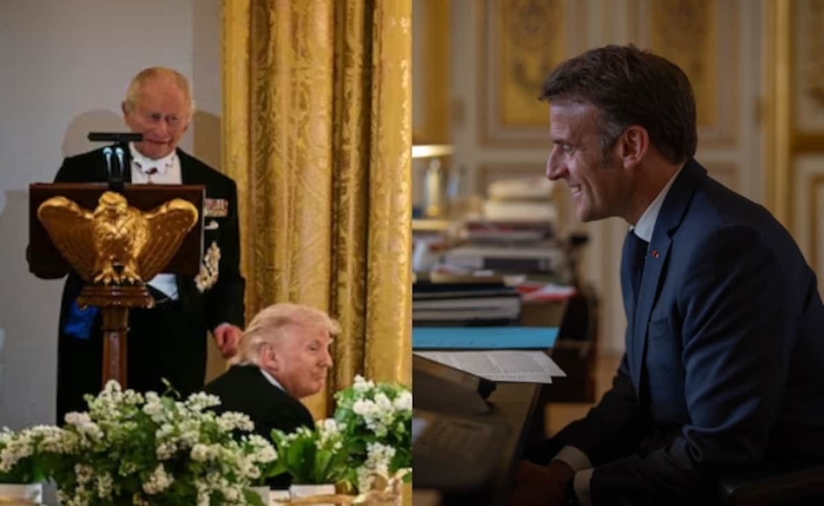 "Chic": Macron On King Charles' "You'd Be Speaking French" Jab At Trump
