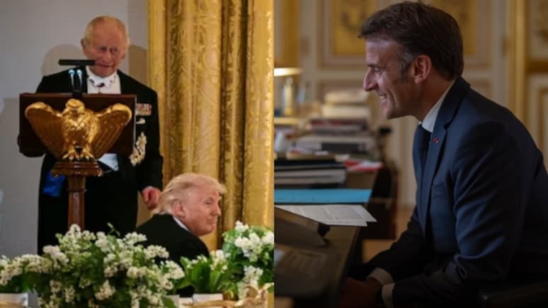 "Chic": Macron On King Charles' "You'd Be Speaking French" Jab At Trump