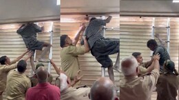 Thief Trapped Between Shutter And Wall During Clinic Break-In In Ghaziabad