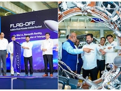 तेलंगाना CM रेवंत रेड्डी ने स्काईरूट एयरोस्पेस के विक्रम-1 रॉकेट को दिखाई हरी झंडी, प्रक्षेपण स्थल पहुंचा