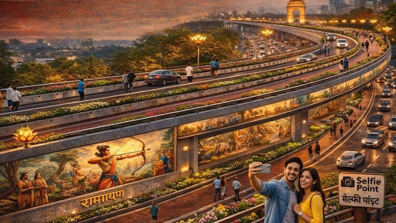 दिल्ली के 6 फ्लाईओवर की बदलेगी तस्वीर, वॉकिंग ट्रैक समेत मिलेंगे सेल्फी पॉइंट, दिखेगी रामायण की विज्यूल जर्नी