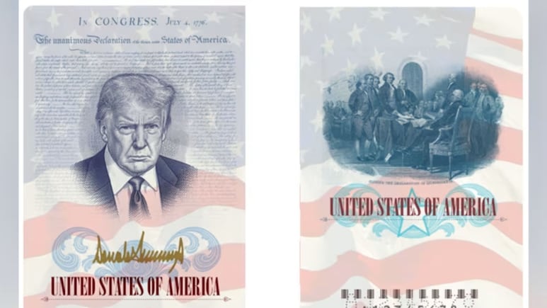 &nbsp;ट्रंप की &lsquo;मैं-मैं&rsquo; का एक और नया चैप्टर, डॉलर पर सिग्नेचर के बाद अब US पासपोर्ट पर भी होगी तस्वीर