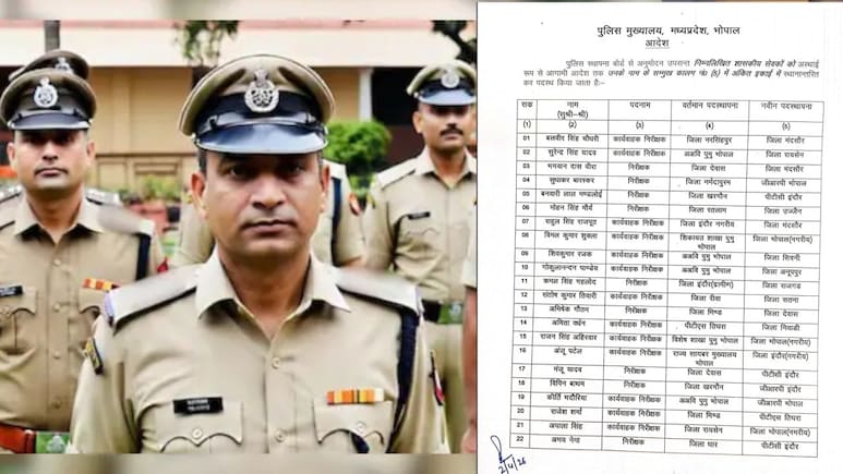 MP Inspectors Transferred: मध्य प्रदेश पुलिस विभाग में थोकबंद तबादले, 64 इंस्पेक्टर इधर-उधर, यहां देखिए पूरी लिस्ट