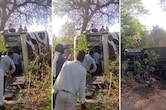 टीकमगढ़ में भीषण हादसा: इंदौर से आ रही यात्री बस पलटी, अफरा-तफरी का माहौल; एक दर्जन लोग घायल