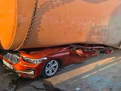 BMW Flattened After Truck Falls On It In Andhra, High Court Lawyer Killed