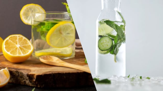 Lemon water and cucumber water are both summer hydrating drinks that can help to beat the summer heat