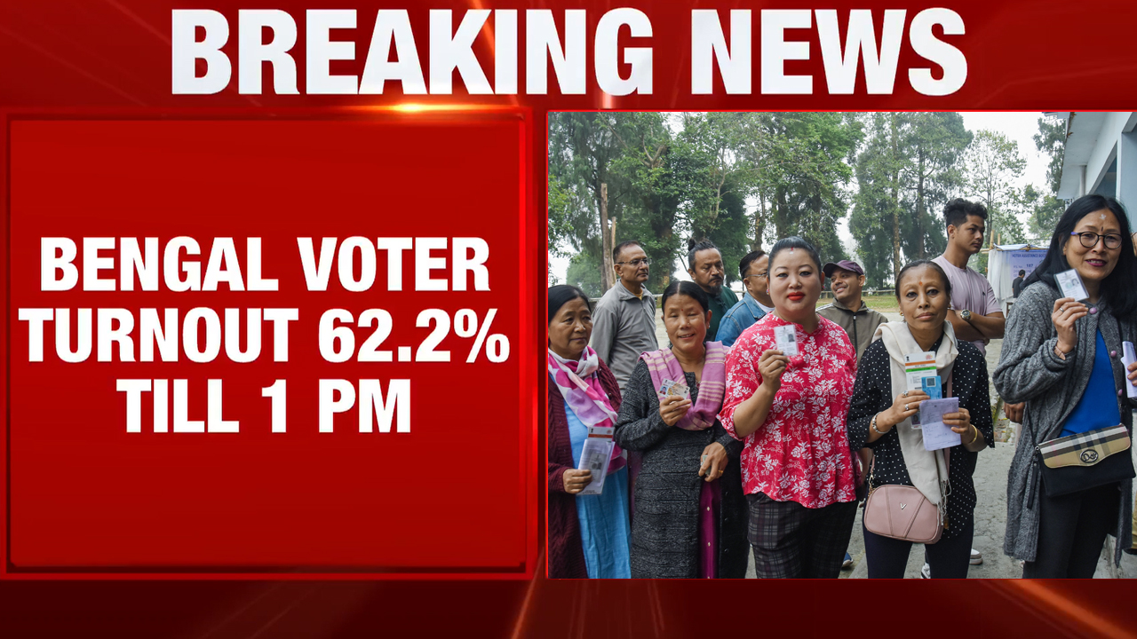 Voting Percentage Till 1 PM: West Bengal At 62.2%, Tamil Nadu At 56.8%