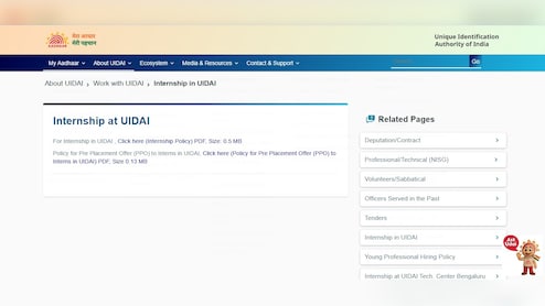 UIDAI Internship 2026: Check How To Apply, Eligibility Criteria And Stipend Details