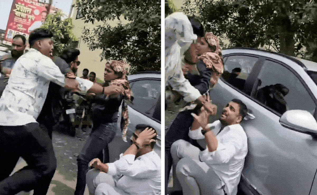 Video: क्रेडिट कार्ड पेमेंट की वसूली के लिए पत्नी के सामने पति पर बरसाए लात-घूसे, बीच सड़क पर 'गुंडे' बने रिकवरी एजेंट