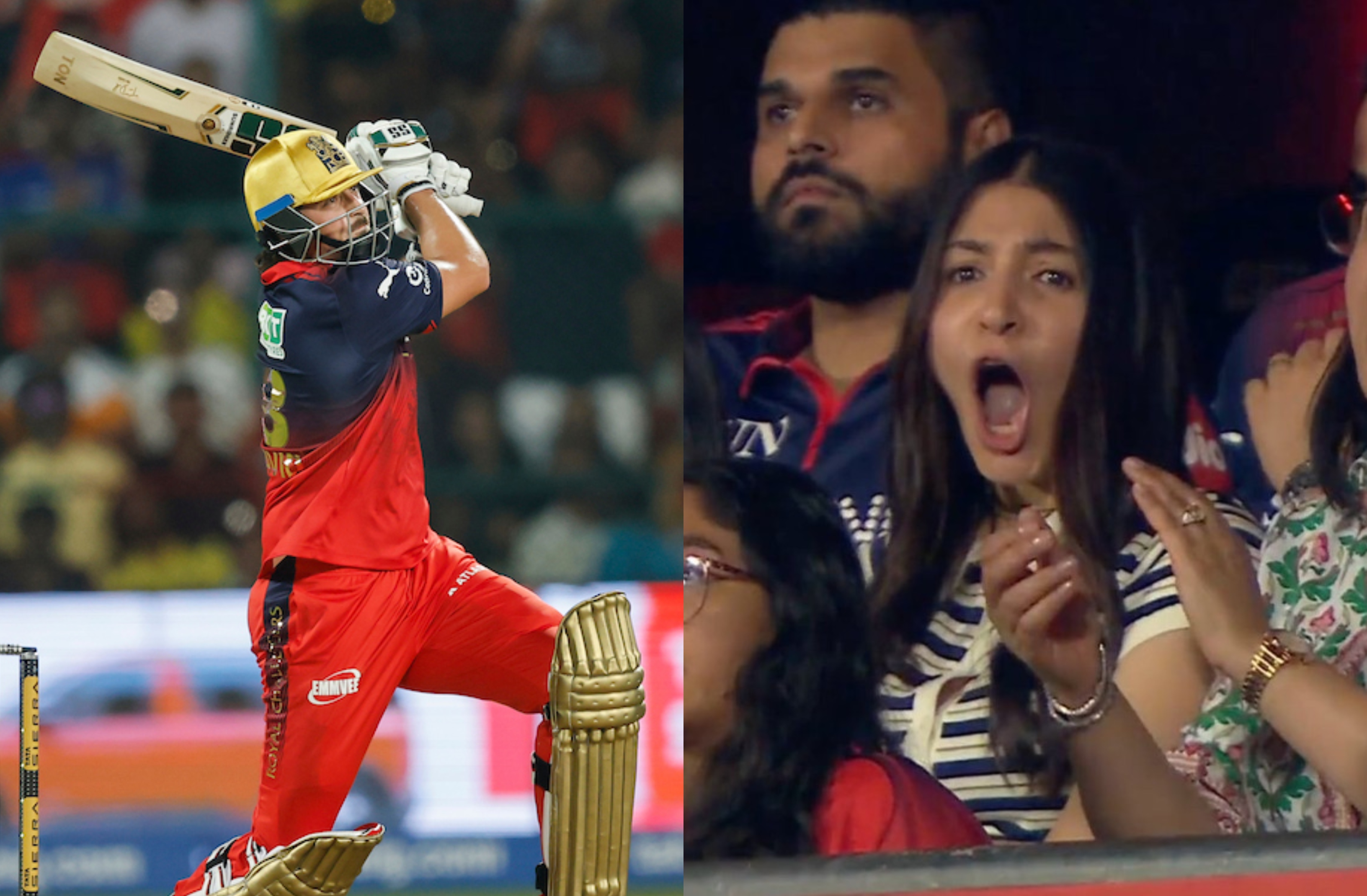 Kohli And Wife Anushka Left In Awe As Tim David Unleashes Carnage vs CSK