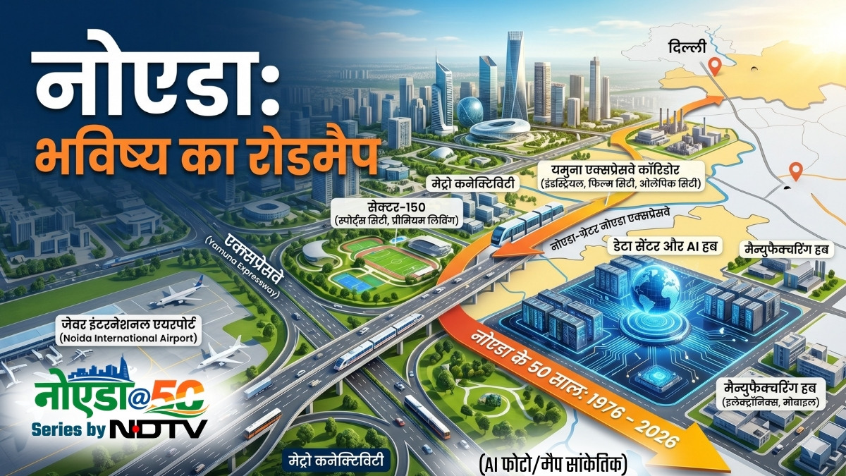 नोएडा@50: लग्‍जरी लिंविंग लाइफ, न्‍यू एयरपोर्ट, शानदार इंफ्रास्‍ट्रक्‍चर... कैसा दिखेगा भविष्‍य का महानगर?