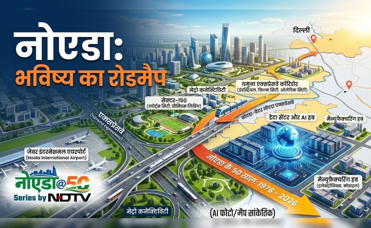 नोएडा@50: लग्‍जरी लिंविंग लाइफ, इंटरनेशनल एयरपोर्ट, ग्‍लोबल हब, शानदार इंफ्रास्‍ट्रक्‍चर... कैसा दिखेगा भविष्‍य का महानगर?