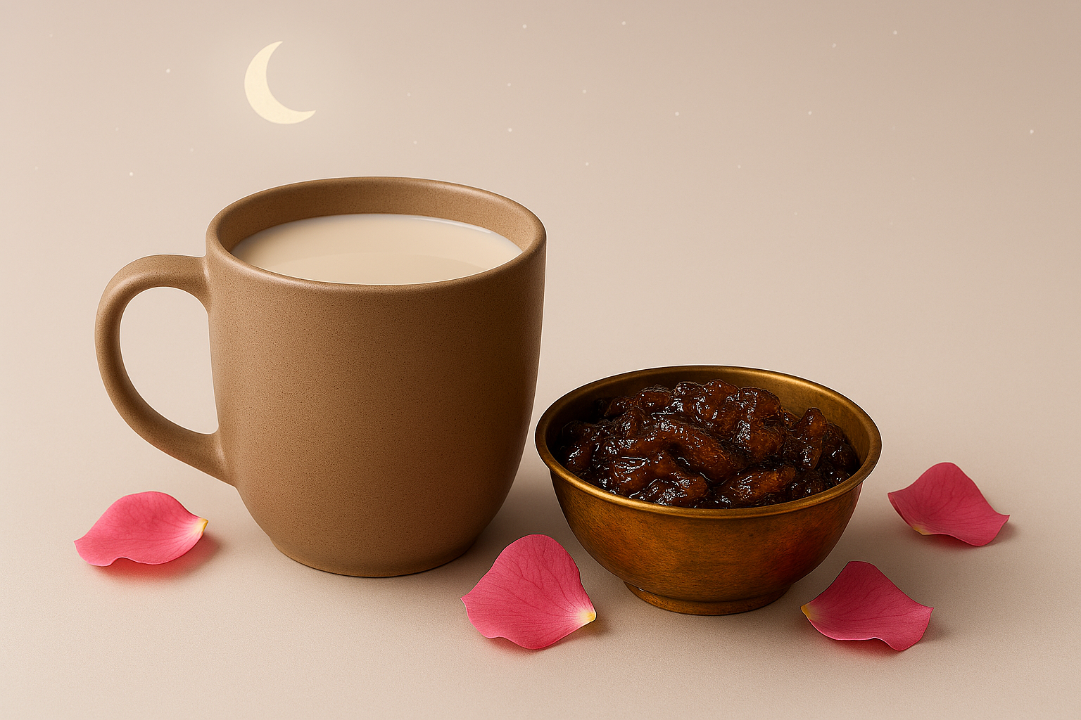 Milk with gulkand can offer benefits of relieving acidity at night