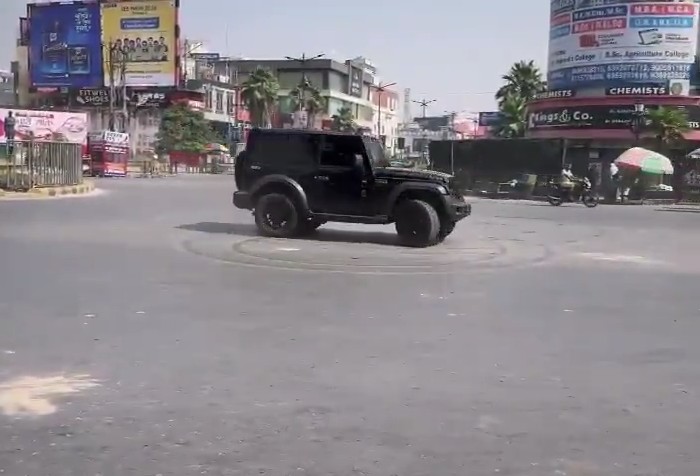 Video: UP Thar Driver's Drifting Stunt Near Police Post Gets SUV Seized