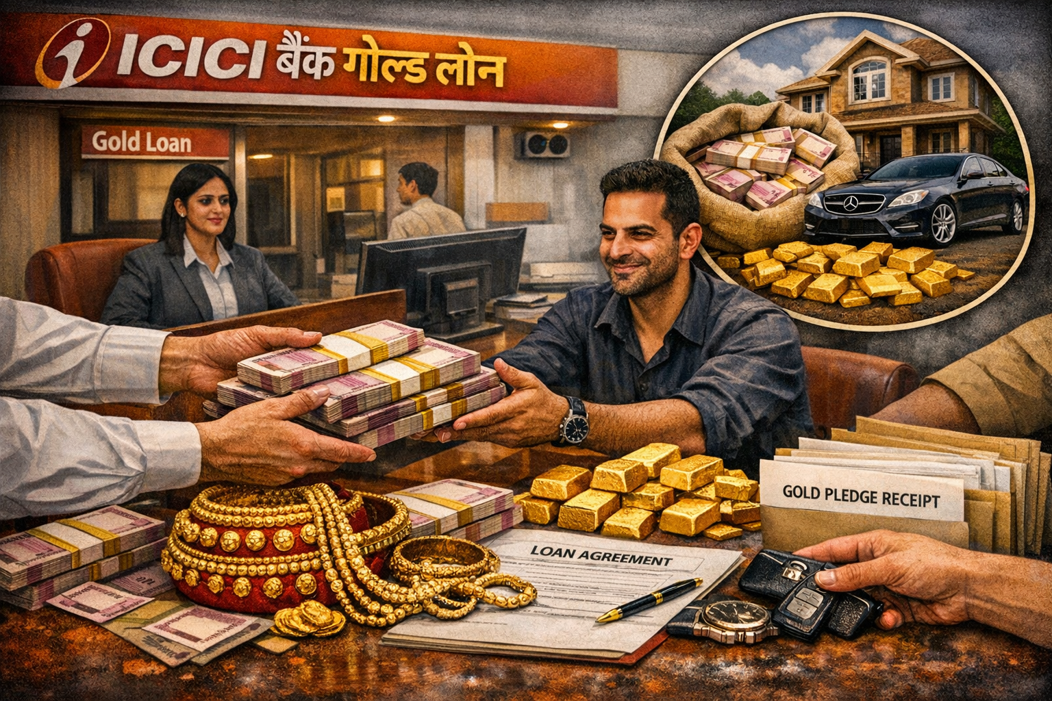 ICICI बैंक में गोल्ड लोन घोटाला! नकली सोना रखकर लिया 23 करोड़ का कर्ज, मिला कैसे?