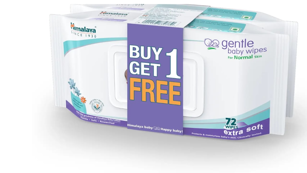 Click to buy HIMALAYA Gentle Baby Wipes | 100% Biodegradable Plant-Based Fabric