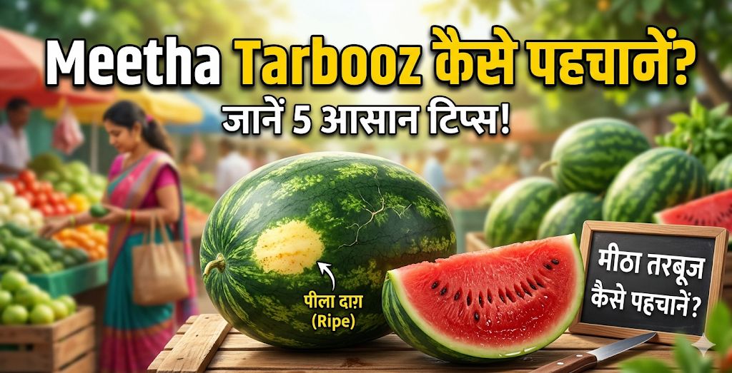 कैसे पता करें कि तरबूज मीठा है या नहीं? खरीदते समय करना होगा ये काम, 5 सेकंड में चल जाएगा पता!