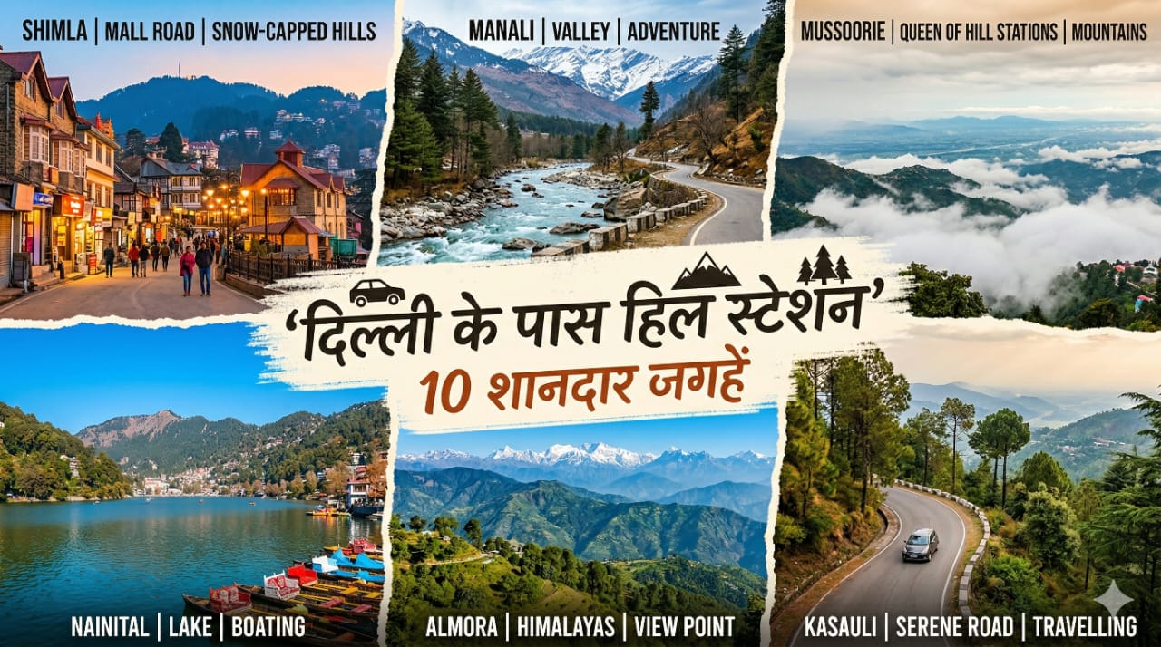 Weekend Getaways from Delhi: दिल्ली से कुछ घंटे की ड्राइव पर हैं जन्&zwj;नत से खूबसूरत ये हि&zwj;ल स्&zwj;टेशन, आज Friday है न&zwj;िकल लो फ&zwj;िर!