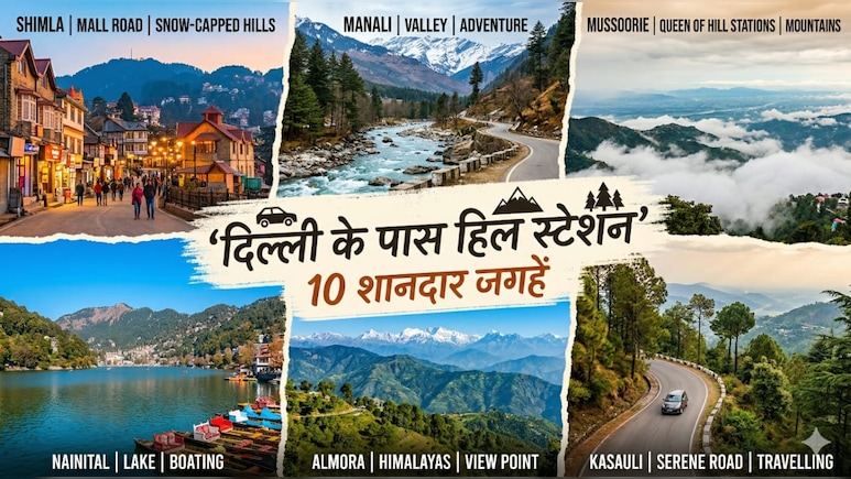 Weekend Getaways from Delhi: दिल्ली से कुछ घंटे की ड्राइव पर हैं जन्&zwj;नत से खूबसूरत ये हि&zwj;ल स्&zwj;टेशन, आज Friday है न&zwj;िकल लो फ&zwj;िर!