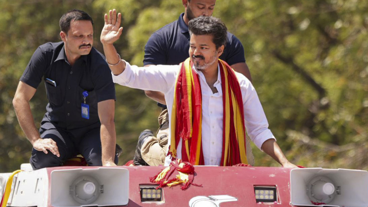 TVK Chief Vijay's Campaign Rally In Puducherry Ahead Of Tamil Nadu Polls
